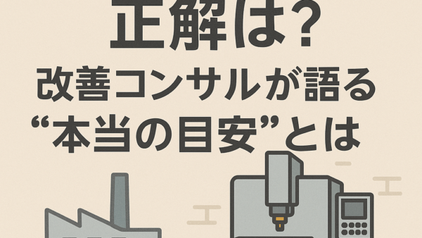 工場の設備稼働率の正解は？改善コンサルが語る“本当の目安”とは