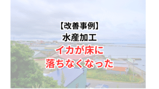 【改善事例】イカが床に落ちなくなって、儲かった事例