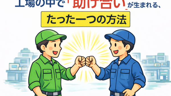 工場の中で「助け合い」が生まれる、たった一つの方法
