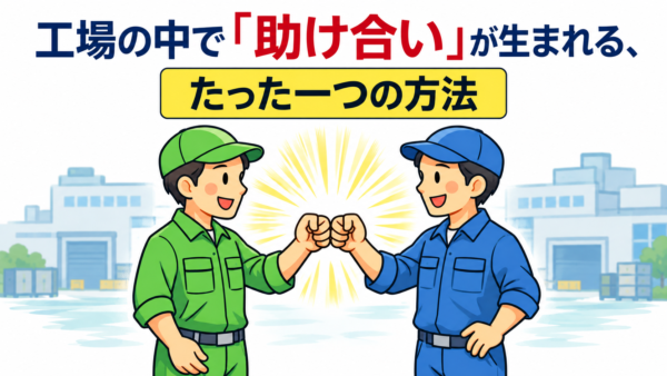 工場の中で「助け合い」が生まれる、たった一つの方法