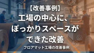 【改善事例#10】工場の中心に、ぽっかりスペースが生まれた