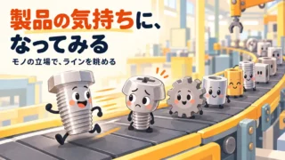 製品の気持ちに、なってみる